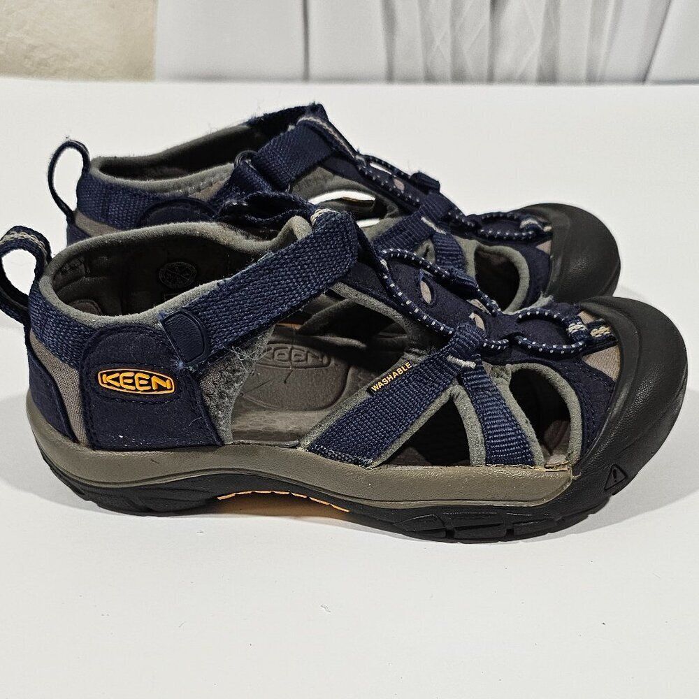 Keen Venice H2 Navy Blue Gray Boys Big Kids Size 2 Water Sandal